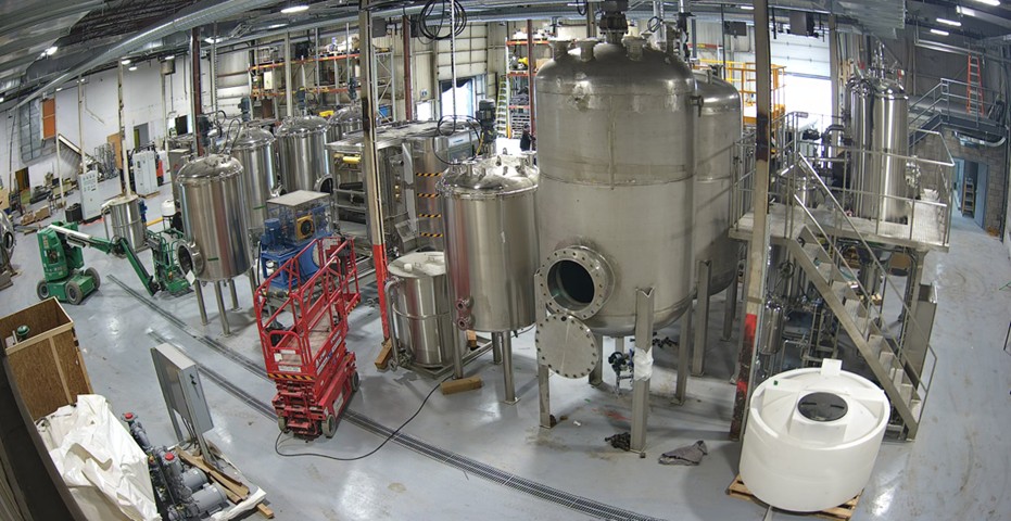 Vue de l'assemblage de l'usine de démonstration de recyclage des terres rares