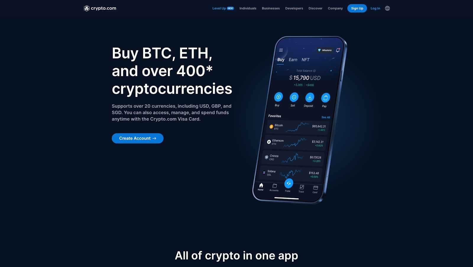 Deposit Fiat Or Crypto To Get Started