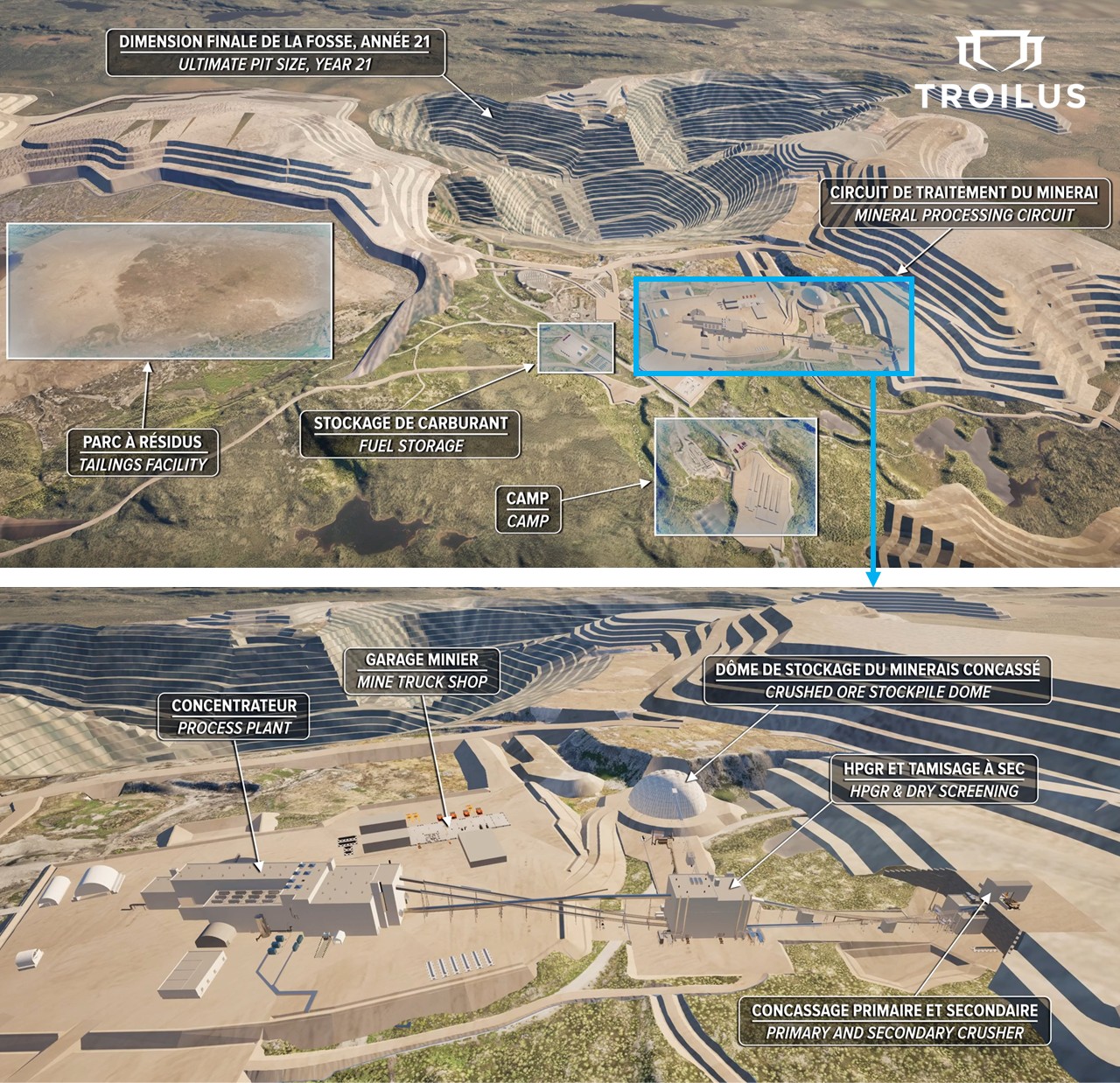 260324_Figure 1_Troilus Mine Site Layout